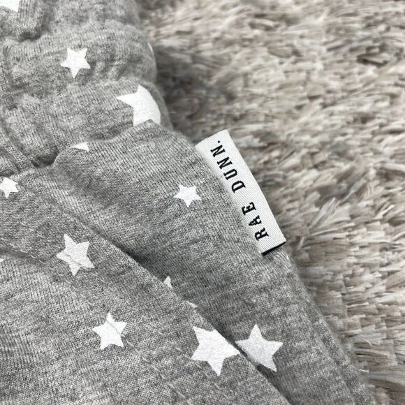 RAE DUNN Gray White Stars Pull On Lounge Shorts - Picture 4 of 7